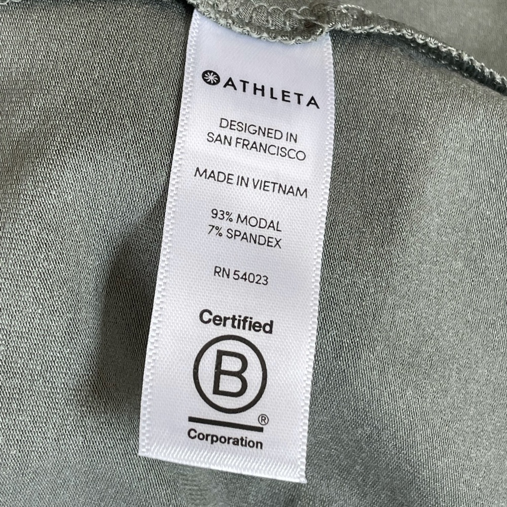 NWOT Athleta Santorini V Neck Solid Dress. - Picture 3 of 4